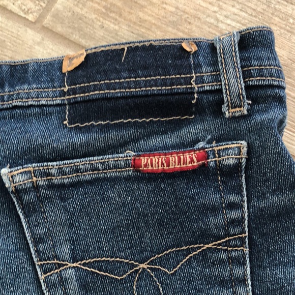 ❤️Paris blues denim Jean size 7 short shorts - Picture 3 of 5